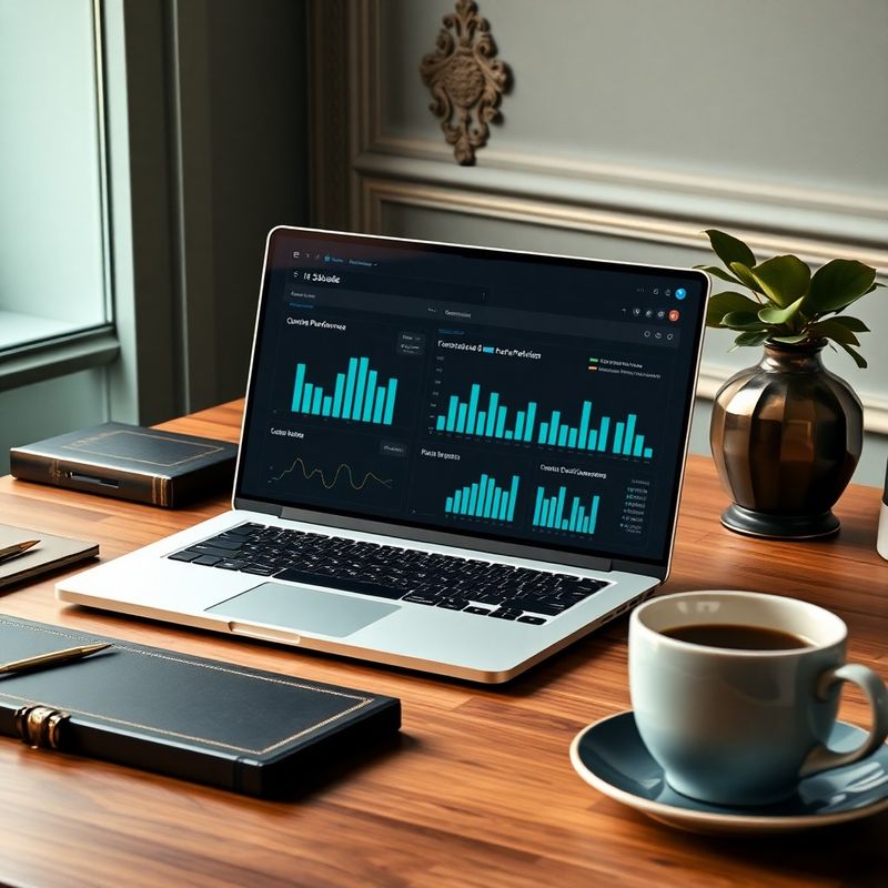 Looker Studio dashboard s výkonnostními grafy obsahu